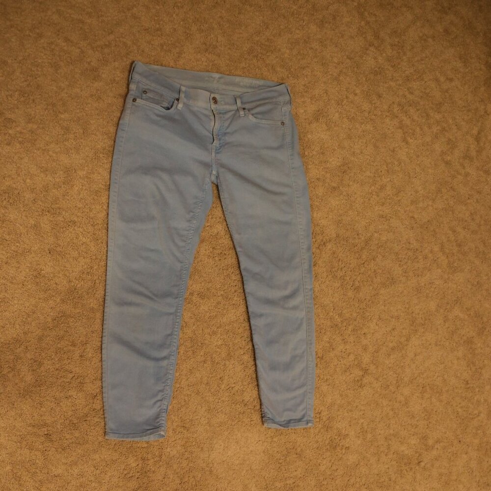 Seven For All Mankind Jeans Cropped Color Denim Pant